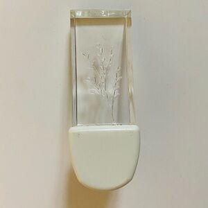 Vintage Etched Lucite or Acrylic Night Light